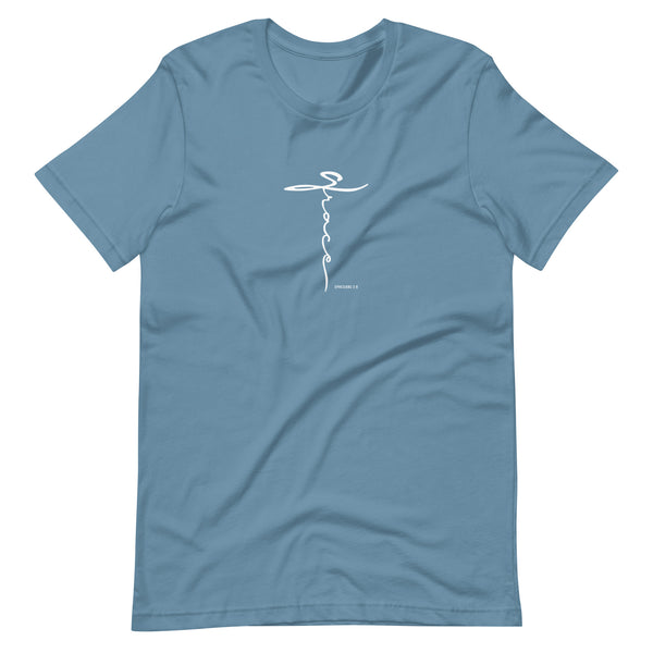 Grace at the Cross t-shirt. Exclusive design bestseller for men and women