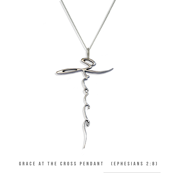 Cross Pendant Jewelry Grace at the Cross Ephesians 2:8