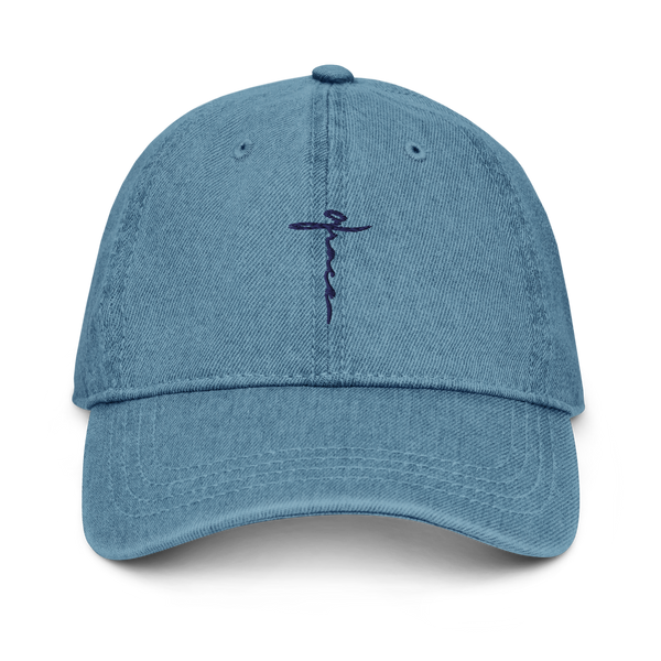 Grace at the Cross Denim Hat Embroidered