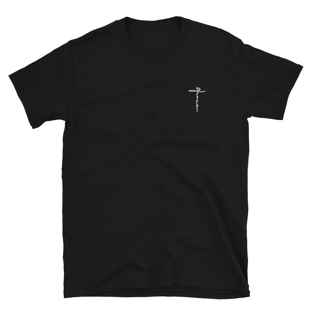 Grace at the Cross Embroidered T-Shirt