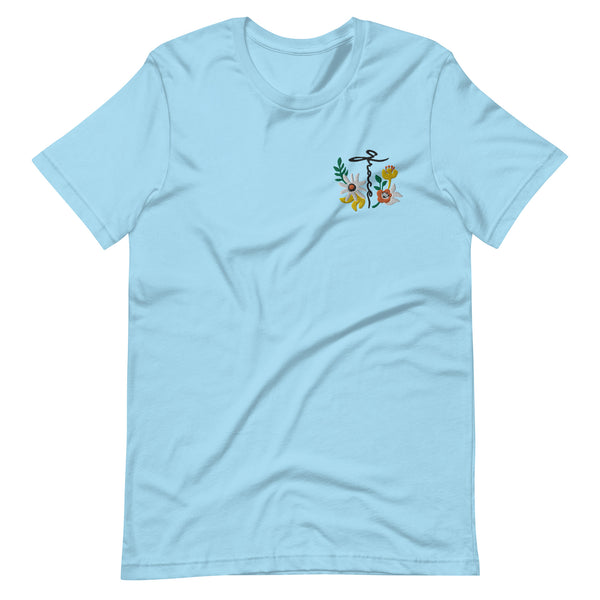 Grace at the Cross Spring Summer Embroidered T-shirt