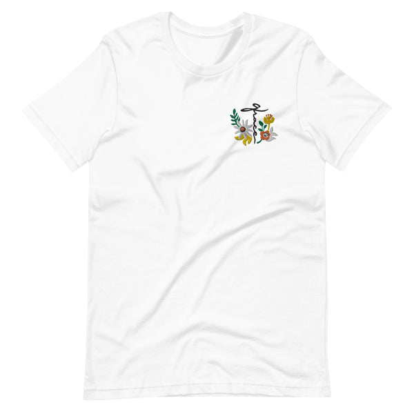 Grace at the Cross Spring Summer Embroidered T-shirt