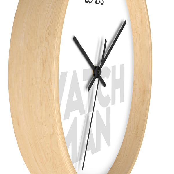 Watchman White Wall Clock