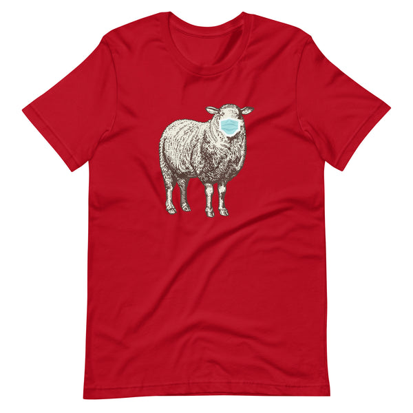 Sheep with Mask Short-Sleeve Unisex T-Shirt